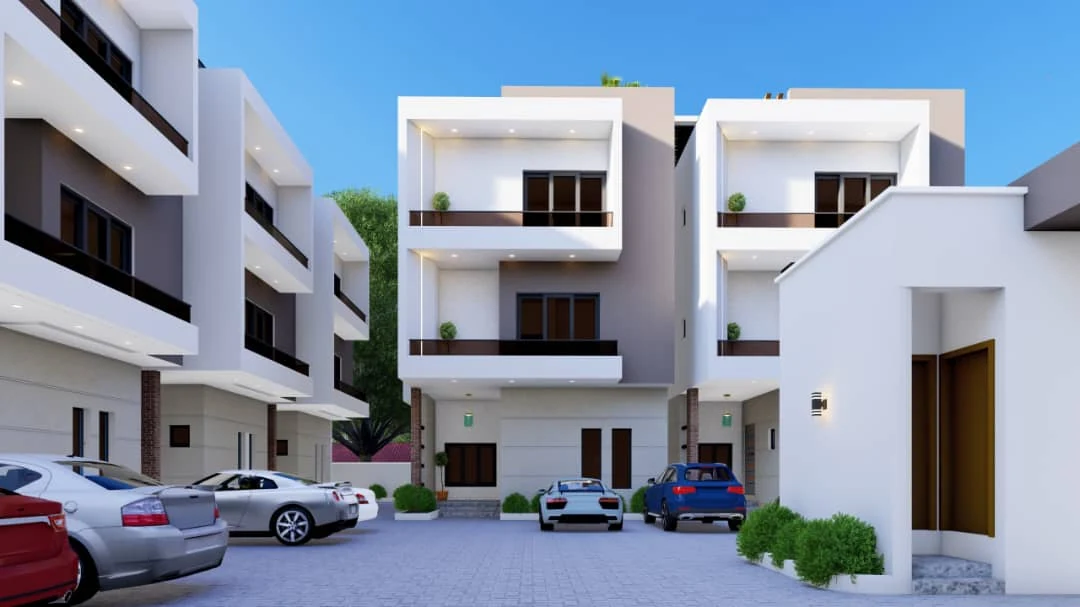 Syrol Homes courtyard-facing residential block