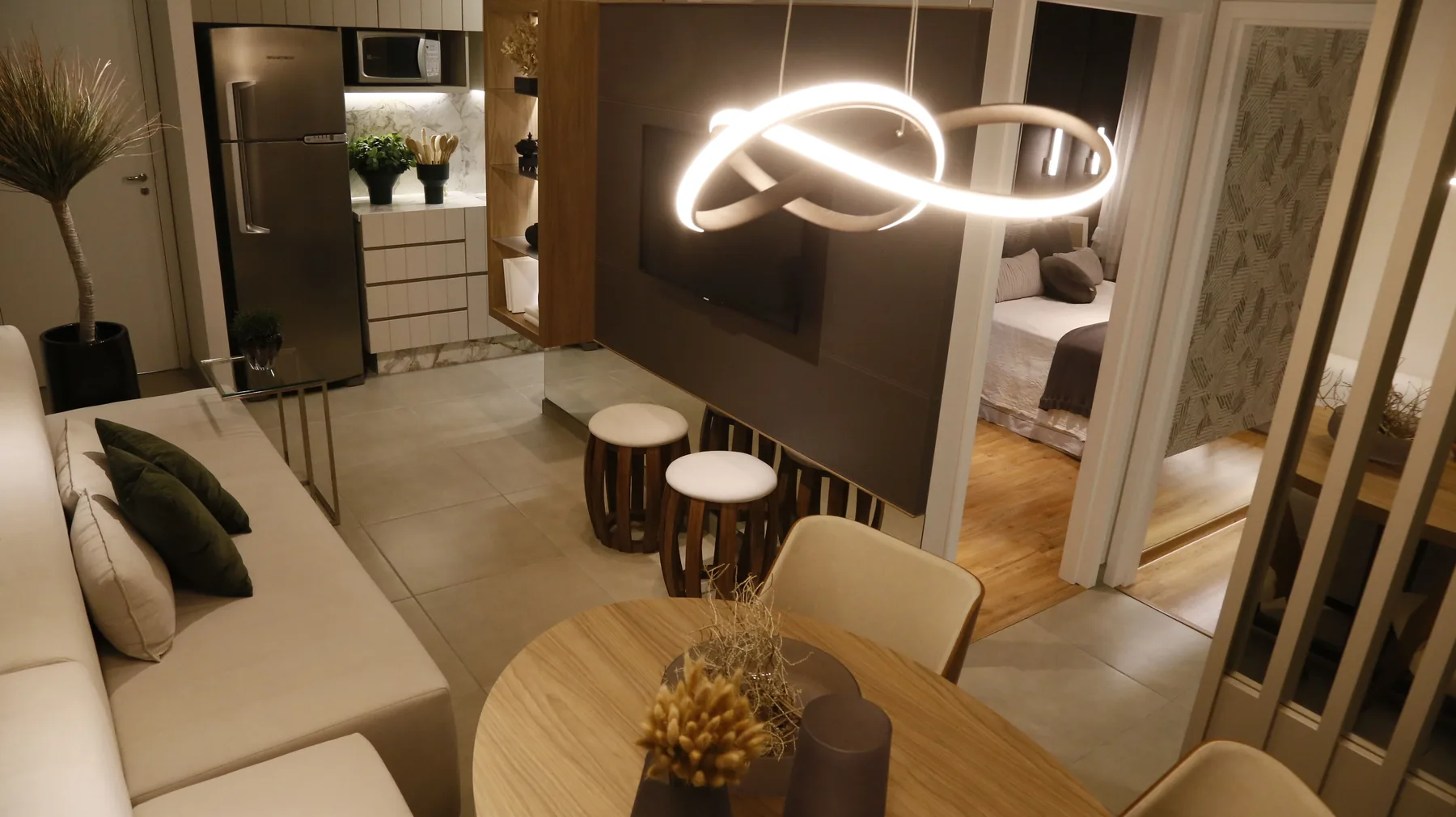 Modern apartment interior used as representative leasing imagery