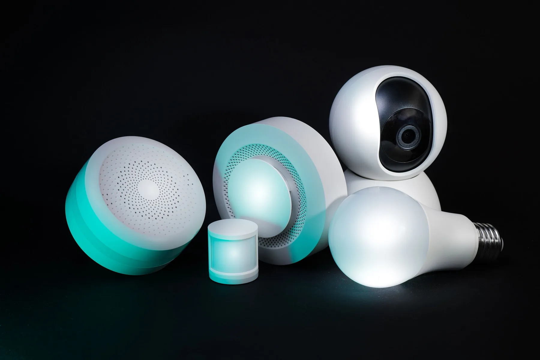 Connected devices used as representative smart-home technology imagery